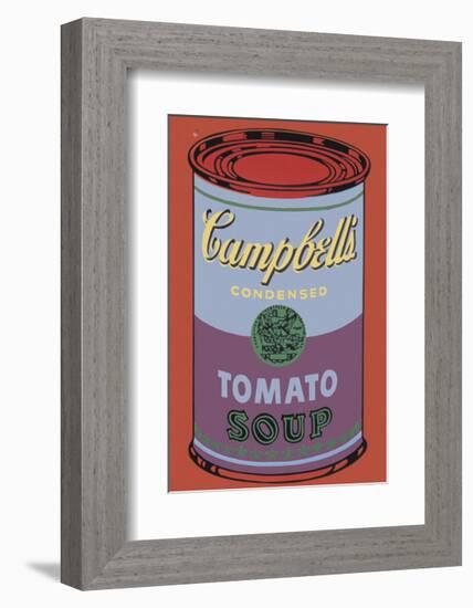 Campbell's Soup Can, 1965 (Blue and Purple)-Andy Warhol-Framed Giclee Print