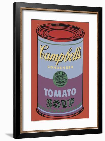 Campbell's Soup Can, 1965 (Blue and Purple)-Andy Warhol-Framed Giclee Print