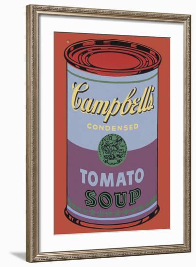 Campbell's Soup Can, 1965 (Blue and Purple)-Andy Warhol-Framed Giclee Print