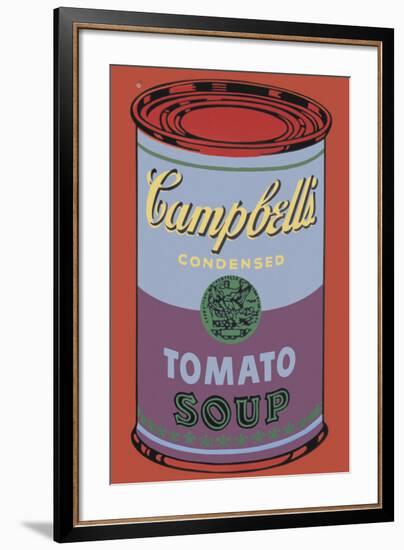 Campbell's Soup Can, 1965 (Blue and Purple)-Andy Warhol-Framed Giclee Print