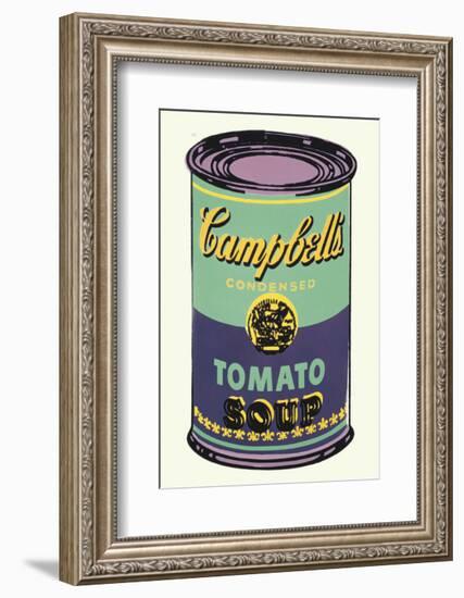 Campbell's Soup Can, 1965 (Green and Purple)-Andy Warhol-Framed Art Print