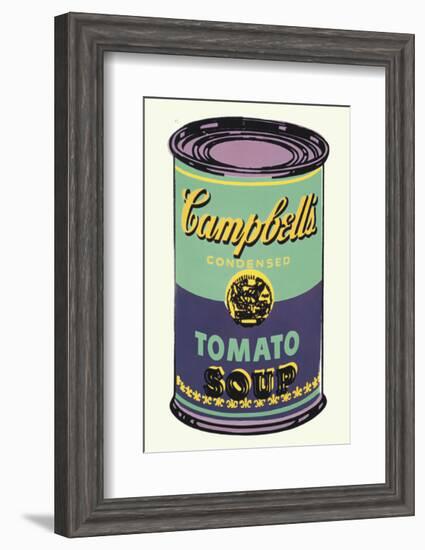 Campbell's Soup Can, 1965 (Green and Purple)-Andy Warhol-Framed Art Print