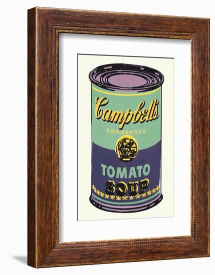 Campbell's Soup Can, 1965 (Green and Purple)-Andy Warhol-Framed Art Print