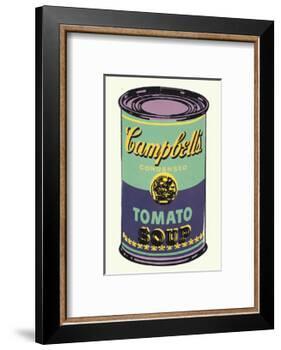 Campbell's Soup Can, 1965 (Green and Purple)-Andy Warhol-Framed Art Print