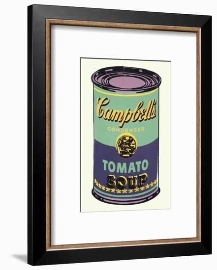 Campbell's Soup Can, 1965 (Green and Purple)-Andy Warhol-Framed Art Print