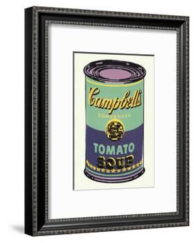 Campbell's Soup Can, 1965 (Green and Purple)-Andy Warhol-Framed Art Print