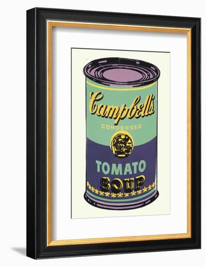 Campbell's Soup Can, 1965 (Green and Purple)-Andy Warhol-Framed Art Print