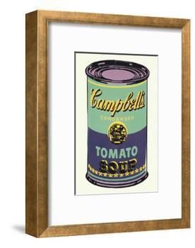 Campbell's Soup Can, 1965 (Green and Purple)-Andy Warhol-Framed Art Print