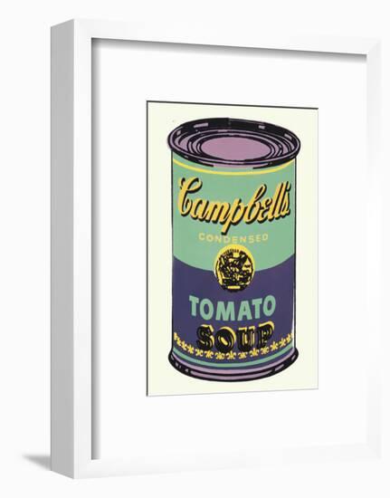 Campbell's Soup Can, 1965 (Green and Purple)-Andy Warhol-Framed Art Print