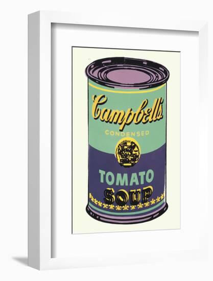 Campbell's Soup Can, 1965 (Green and Purple)-Andy Warhol-Framed Art Print