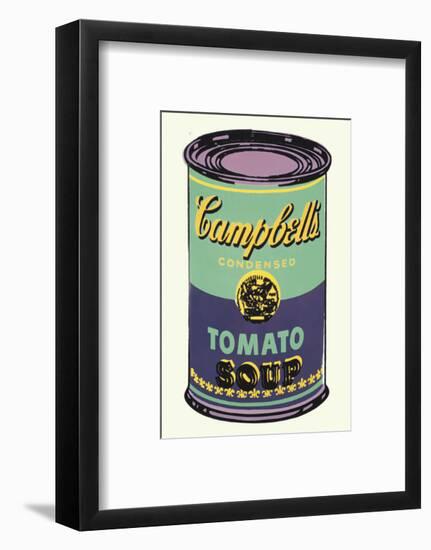 Campbell's Soup Can, 1965 (Green and Purple)-Andy Warhol-Framed Art Print