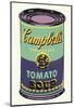 Campbell's Soup Can, 1965 (Green and Purple)-Andy Warhol-Mounted Art Print