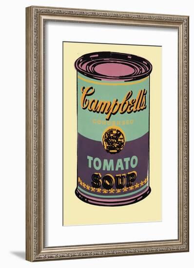 Campbell's Soup Can, 1965 (Green and Purple)-Andy Warhol-Framed Giclee Print