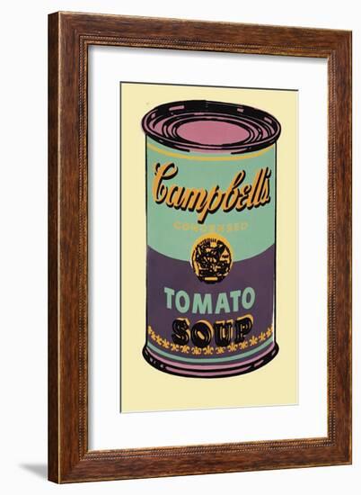 Campbell's Soup Can, 1965 (Green and Purple)-Andy Warhol-Framed Giclee Print