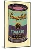 Campbell's Soup Can, 1965 (Green and Purple)-Andy Warhol-Mounted Giclee Print