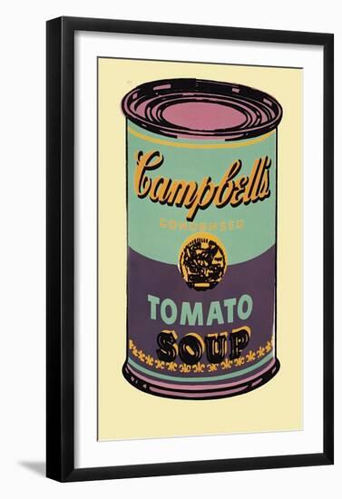 Campbell's Soup Can, 1965 (Green and Purple)-Andy Warhol-Framed Giclee Print