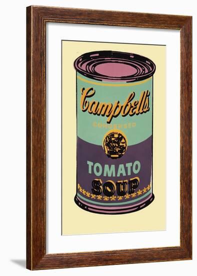 Campbell's Soup Can, 1965 (Green and Purple)-Andy Warhol-Framed Giclee Print