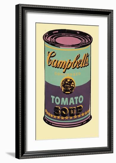 Campbell's Soup Can, 1965 (Green and Purple)-Andy Warhol-Framed Giclee Print