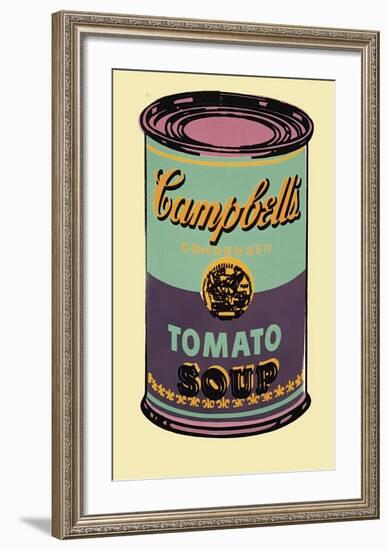 Campbell's Soup Can, 1965 (Green and Purple)-Andy Warhol-Framed Giclee Print