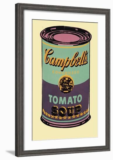 Campbell's Soup Can, 1965 (Green and Purple)-Andy Warhol-Framed Giclee Print