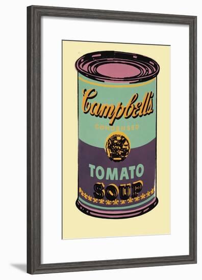 Campbell's Soup Can, 1965 (Green and Purple)-Andy Warhol-Framed Giclee Print