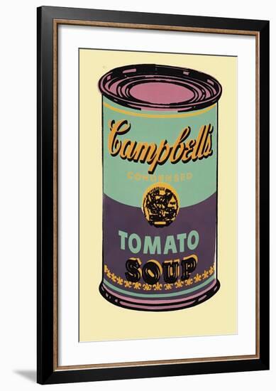 Campbell's Soup Can, 1965 (Green and Purple)-Andy Warhol-Framed Giclee Print