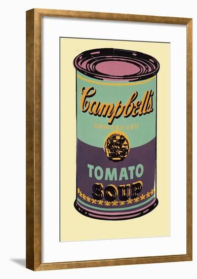 Campbell's Soup Can, 1965 (Green and Purple)-Andy Warhol-Framed Giclee Print