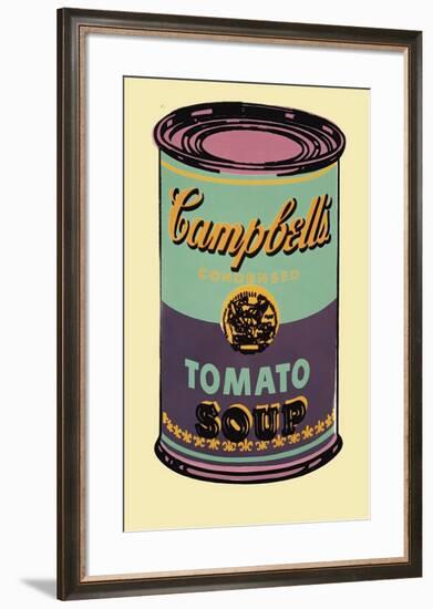 Campbell's Soup Can, 1965 (Green and Purple)-Andy Warhol-Framed Giclee Print