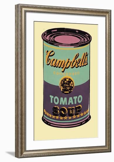 Campbell's Soup Can, 1965 (Green and Purple)-Andy Warhol-Framed Giclee Print