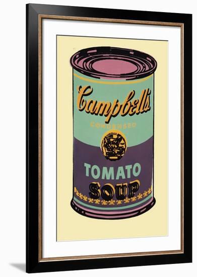 Campbell's Soup Can, 1965 (Green and Purple)-Andy Warhol-Framed Giclee Print