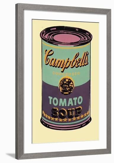 Campbell's Soup Can, 1965 (Green and Purple)-Andy Warhol-Framed Giclee Print