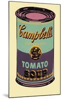 Campbell's Soup Can, 1965 (Green and Purple)-Andy Warhol-Mounted Giclee Print