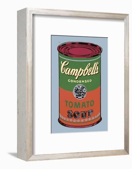 Campbell's Soup Can, 1965 (Green and Red)-Andy Warhol-Framed Art Print