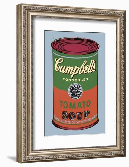 Campbell's Soup Can, 1965 (Green and Red)-Andy Warhol-Framed Art Print