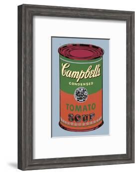Campbell's Soup Can, 1965 (Green and Red)-Andy Warhol-Framed Art Print
