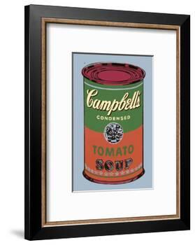 Campbell's Soup Can, 1965 (Green and Red)-Andy Warhol-Framed Art Print