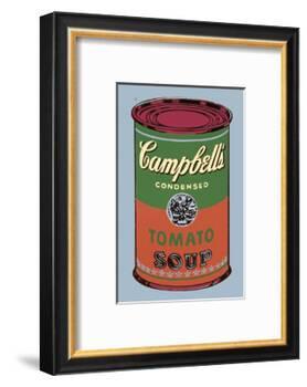 Campbell's Soup Can, 1965 (Green and Red)-Andy Warhol-Framed Art Print