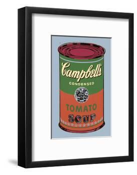 Campbell's Soup Can, 1965 (Green and Red)-Andy Warhol-Framed Art Print