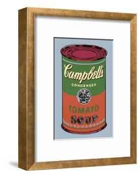 Campbell's Soup Can, 1965 (Green and Red)-Andy Warhol-Framed Art Print