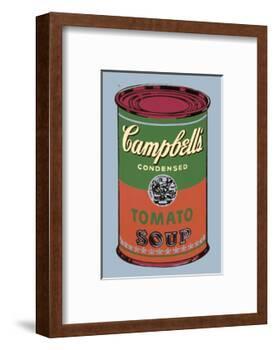 Campbell's Soup Can, 1965 (Green and Red)-Andy Warhol-Framed Art Print