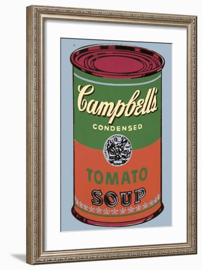 Campbell's Soup Can, 1965 (Green and Red)-Andy Warhol-Framed Giclee Print