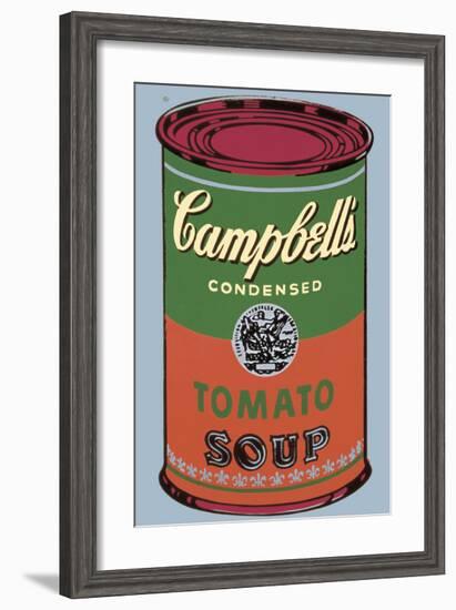 Campbell's Soup Can, 1965 (Green and Red)-Andy Warhol-Framed Giclee Print