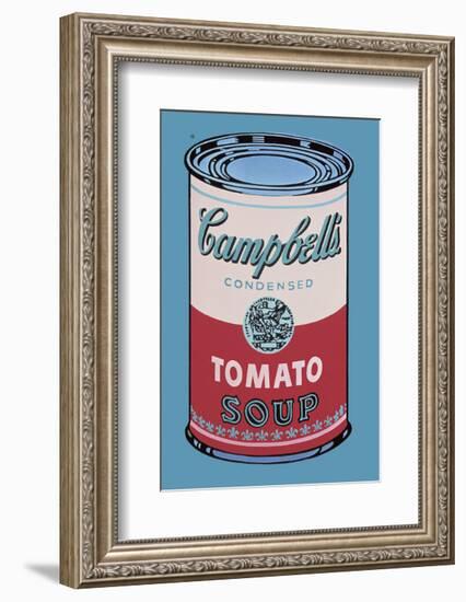 Campbell's Soup Can, 1965 (Pink and Red)-Andy Warhol-Framed Art Print