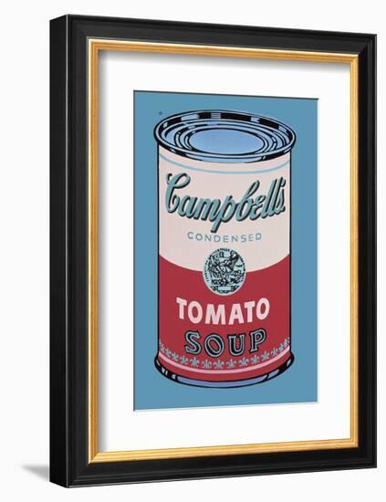 Campbell's Soup Can, 1965 (Pink and Red)-Andy Warhol-Framed Art Print