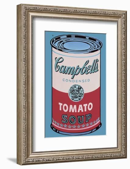 Campbell's Soup Can, 1965 (Pink and Red)-Andy Warhol-Framed Giclee Print