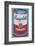 Campbell's Soup Can, 1965 (Pink and Red)-Andy Warhol-Framed Giclee Print