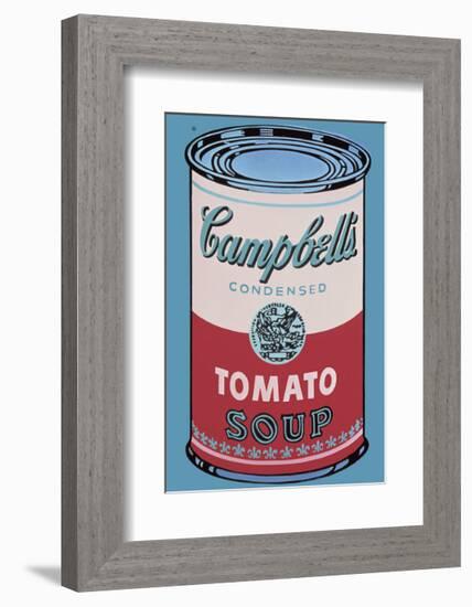 Campbell's Soup Can, 1965 (Pink and Red)-Andy Warhol-Framed Giclee Print