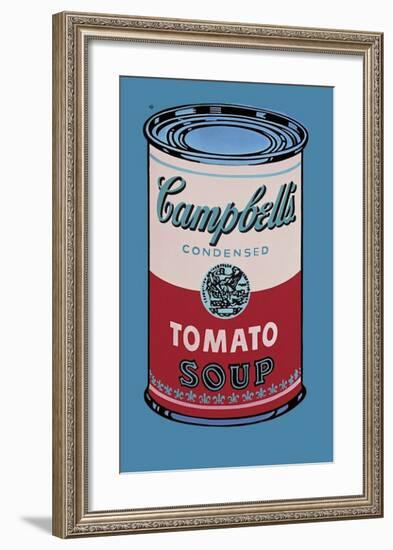 Campbell's Soup Can, 1965 (Pink and Red)-Andy Warhol-Framed Giclee Print