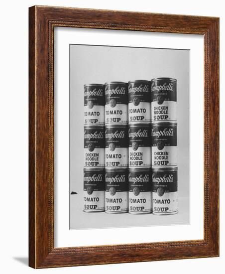 Campbell's Soup Cans Being Used as Example of Pop Culture-Yale Joel-Framed Photographic Print