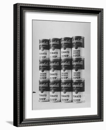 Campbell's Soup Cans Being Used as Example of Pop Culture-Yale Joel-Framed Photographic Print